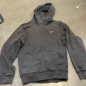 grey nike hoodie embroidered hoodie metal aglets